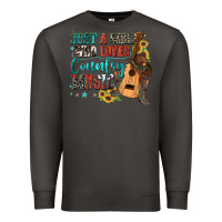 Smoke just a girl who loves country music Premium Sweatshirt - Zillion Design Studio