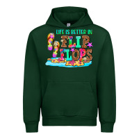 Forest Green life is better in flip flops Urban Hoodie - AdoDesignShop