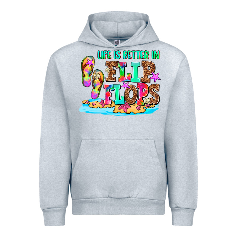 Life Is Better In Flip Flops Urban Hoodie by AdoDesignShop | Teevron
