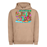 Pigment Burro life is better in flip flops Urban Hoodie - AdoDesignShop