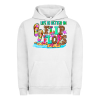 Pigment Lunar Rock life is better in flip flops Urban Hoodie - AdoDesignShop