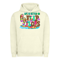 Pigment Pistachio life is better in flip flops Urban Hoodie - AdoDesignShop