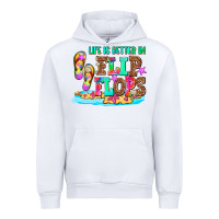 White life is better in flip flops Urban Hoodie - AdoDesignShop