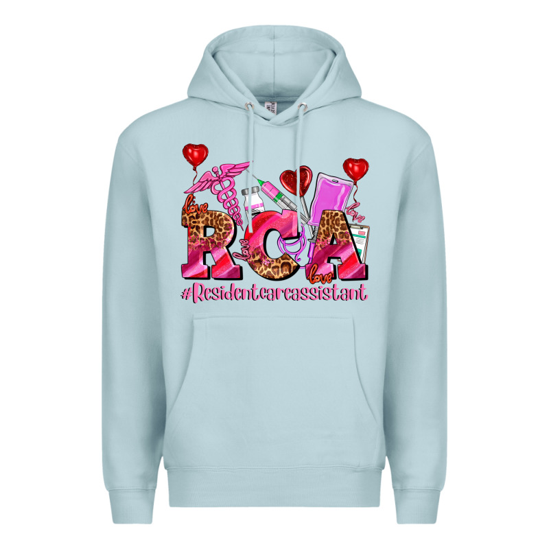 Valentines Day Rca Resident Care Assistant Premium Hoodie by AdoDesignShop | Teevron