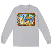 Moon Dust summer time pineapple and  beach Long Sleeve Tee - BarkalooDesign