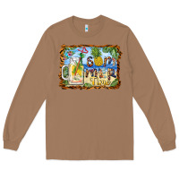 Toasted Coconut summer time pineapple and  beach Long Sleeve Tee - BarkalooDesign