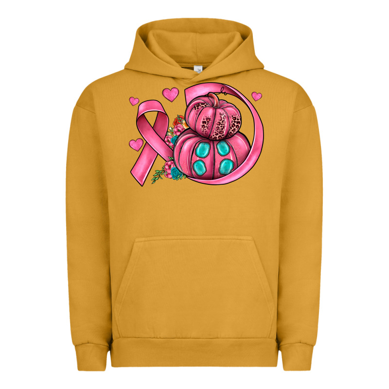 Cancer Ribbon Pumpkins Urban Hoodie by JahusDesignShop | Teevron