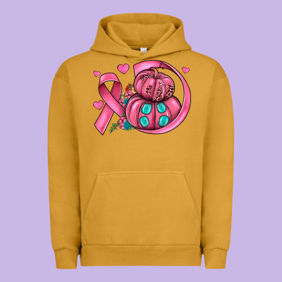 Cancer Ribbon Pumpkins Urban Hoodie Designed By Jahusdesignshop
