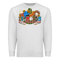 Oatmeal Heather diamonds are a girls best friend Premium Sweatshirt - texasbilliewilder
