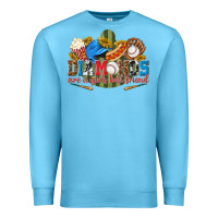 Ocean Blue diamonds are a girls best friend Premium Sweatshirt - texasbilliewilder