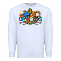 White diamonds are a girls best friend Premium Sweatshirt - texasbilliewilder