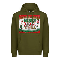 Army Green merry christmas y'all tumbler Premium Hoodie - BundleAndBundleShop