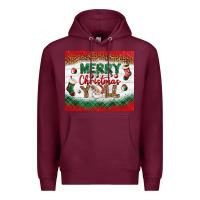 Burgundy merry christmas y'all tumbler Premium Hoodie - BundleAndBundleShop