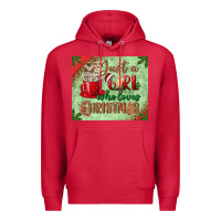 Cardinal just a girl who loves christmas mousepad Premium Hoodie - BundleAndBundleShop