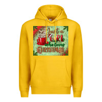 Lemon just a girl who loves christmas mousepad Premium Hoodie - BundleAndBundleShop