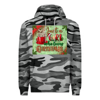 Slate Camo just a girl who loves christmas mousepad Premium Hoodie - BundleAndBundleShop