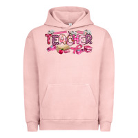 Pigment Salmon breast cancer teacher Urban Hoodie - Artiststas