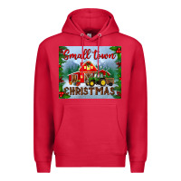 Cardinal small town christmas mousepad Premium Hoodie - BundleAndBundleShop