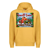 Mustard small town christmas mousepad Premium Hoodie - BundleAndBundleShop