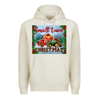 Oatmeal Heather small town christmas mousepad Premium Hoodie - BundleAndBundleShop