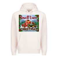 Pale Pink small town christmas mousepad Premium Hoodie - BundleAndBundleShop