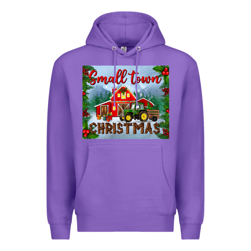 Small Town Christmas Mousepad Premium Hoodie by BundleAndBundleShop | Teevron