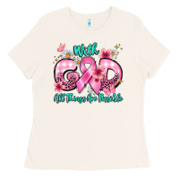 Bone with god all things are possible Ladies Tee - BarkalooDesign