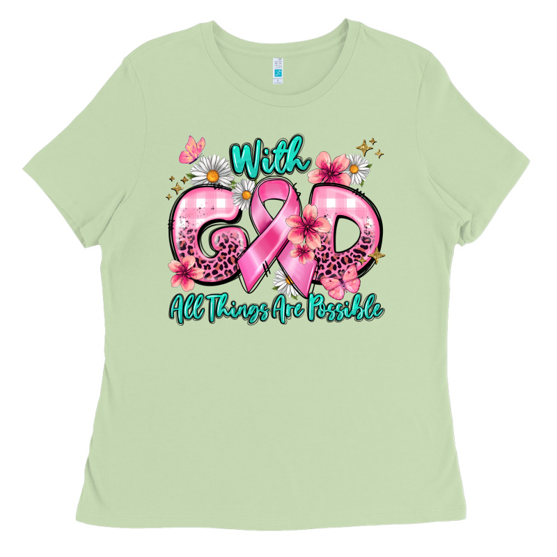 With God All Things Are Possible Ladies Tee by BarkalooDesign | Teevron