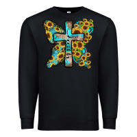 Black faith sunflower cross Premium Sweatshirt - Zillion Design Studio