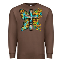 Chestnut faith sunflower cross Premium Sweatshirt - Zillion Design Studio