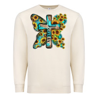 Sandshell faith sunflower cross Premium Sweatshirt - Zillion Design Studio