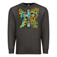 Smoke faith sunflower cross Premium Sweatshirt - Zillion Design Studio
