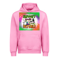 Fuchsia Pink supports your local witches tumbler Urban Hoodie - BundleAndBundleShop