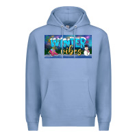 Colony Blue winter vibes license plate Premium Hoodie - BundleAndBundleShop