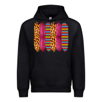 Black Pink Leopard Serape Brush Strokes Urban Hoodie - Bettercallsaul