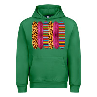 Emerald Pink Leopard Serape Brush Strokes Urban Hoodie - Bettercallsaul