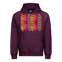 Mauve Wine Pink Leopard Serape Brush Strokes Urban Hoodie - Bettercallsaul