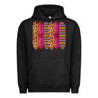 Pigment Black Pink Leopard Serape Brush Strokes Urban Hoodie - Bettercallsaul