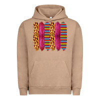Pigment Burro Pink Leopard Serape Brush Strokes Urban Hoodie - Bettercallsaul