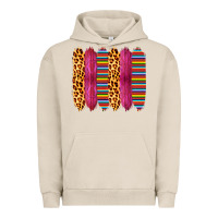 Pigment French Oak Pink Leopard Serape Brush Strokes Urban Hoodie - Bettercallsaul