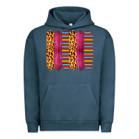Pigment Midnight Navy Pink Leopard Serape Brush Strokes Urban Hoodie - Bettercallsaul