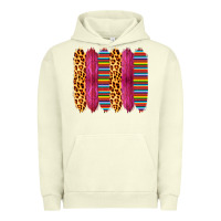 Pigment Pistachio Pink Leopard Serape Brush Strokes Urban Hoodie - Bettercallsaul