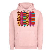 Pigment Salmon Pink Leopard Serape Brush Strokes Urban Hoodie - Bettercallsaul