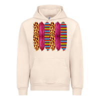 Sandshell Pink Leopard Serape Brush Strokes Urban Hoodie - Bettercallsaul