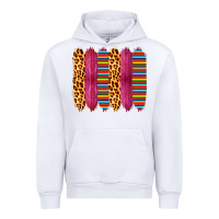 White Pink Leopard Serape Brush Strokes Urban Hoodie - Bettercallsaul