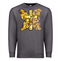Charcoal Heather faith child cancer cross Premium Sweatshirt - Zillion Design Studio
