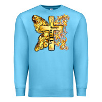 Ocean Blue faith child cancer cross Premium Sweatshirt - Zillion Design Studio