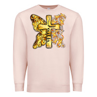 Pale Pink faith child cancer cross Premium Sweatshirt - Zillion Design Studio