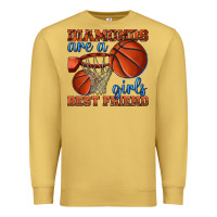 Antique Gold diamonds are a girls best friend basketball Premium Sweatshirt - texasbilliewilder