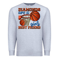Heather Grey diamonds are a girls best friend basketball Premium Sweatshirt - texasbilliewilder